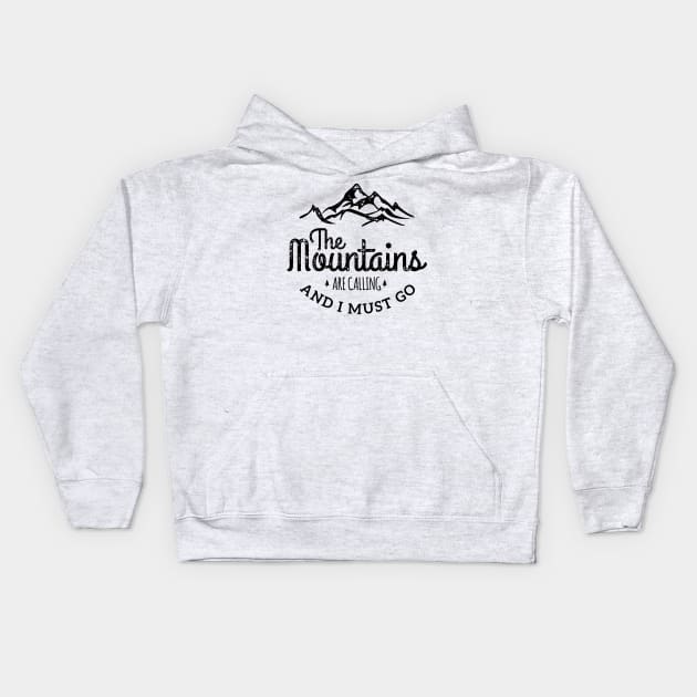 The Mountains are Calling Kids Hoodie by Scar